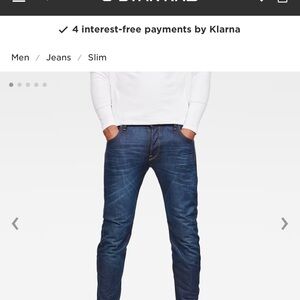 G Star Raw Arc 3D Slim jeans 34 EUC